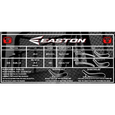 New & Rare EASTON MAKO M2 RH GR 50 Jr Hall RH Handled Stick 