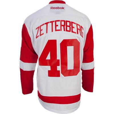 Henrik Zetterberg Signed Detroit Red Wings Reebok Youth S/M Jersey