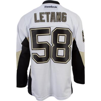 Men's Pittsburgh Penguins Kris Letang Reebok Authentic Third Jersey -  Black/Gold