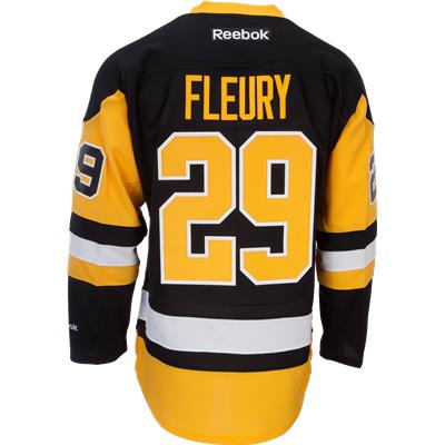 Marc-Andre Fleury Signed Pittsburgh Penguins Throwback Reebok