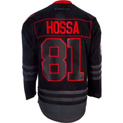 CHICAGO BLACKHAWKS MARIAN HOSSA BLACK NHL JERSEY