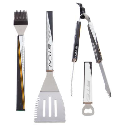 Hockey Stick BBQ Set, Recycled sports grill fork