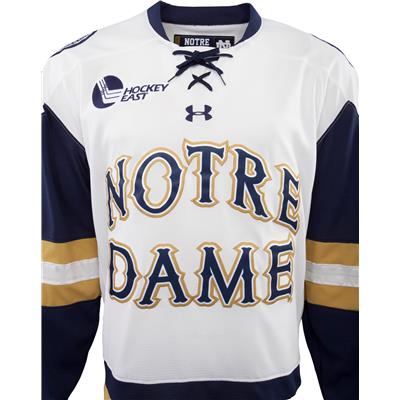 Men's Under Armour White Notre Dame Fighting Irish UA Replica Hockey Jersey
