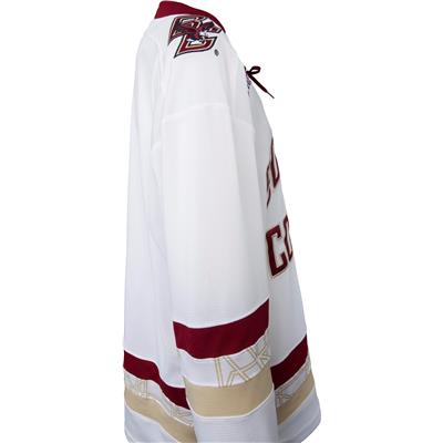 Men's Under Armour Boston College Eagles White Custom Hockey Jersey