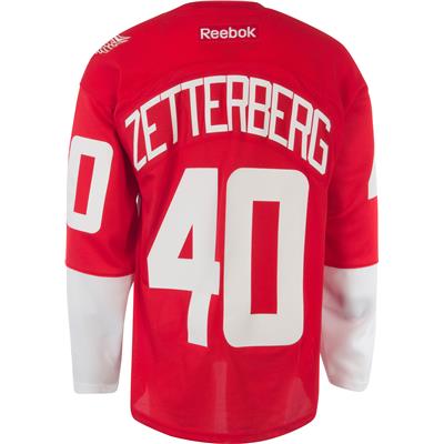 Reebok Henrik Zetterberg Detroit Red Wings NHL Hockey Jersey Red Home Adult  XL